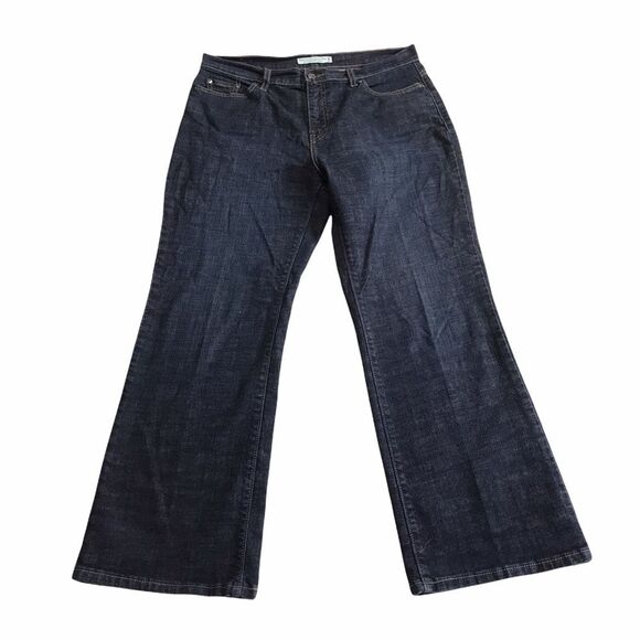 Levi’s Perfectly Slimming Boot Cut 512 Blue Jeans Flap Pockets 14P - Picture 13 of 14